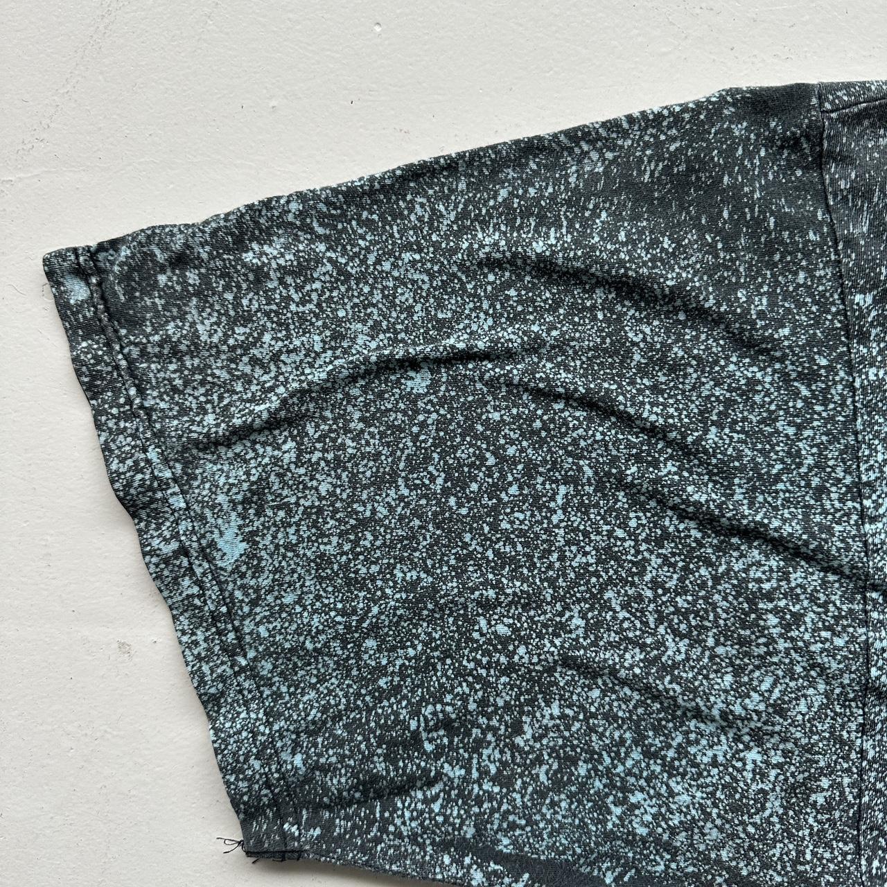 Black Blue Gemini AOP 90s Vintage Graphic T-Shirt - 2XL