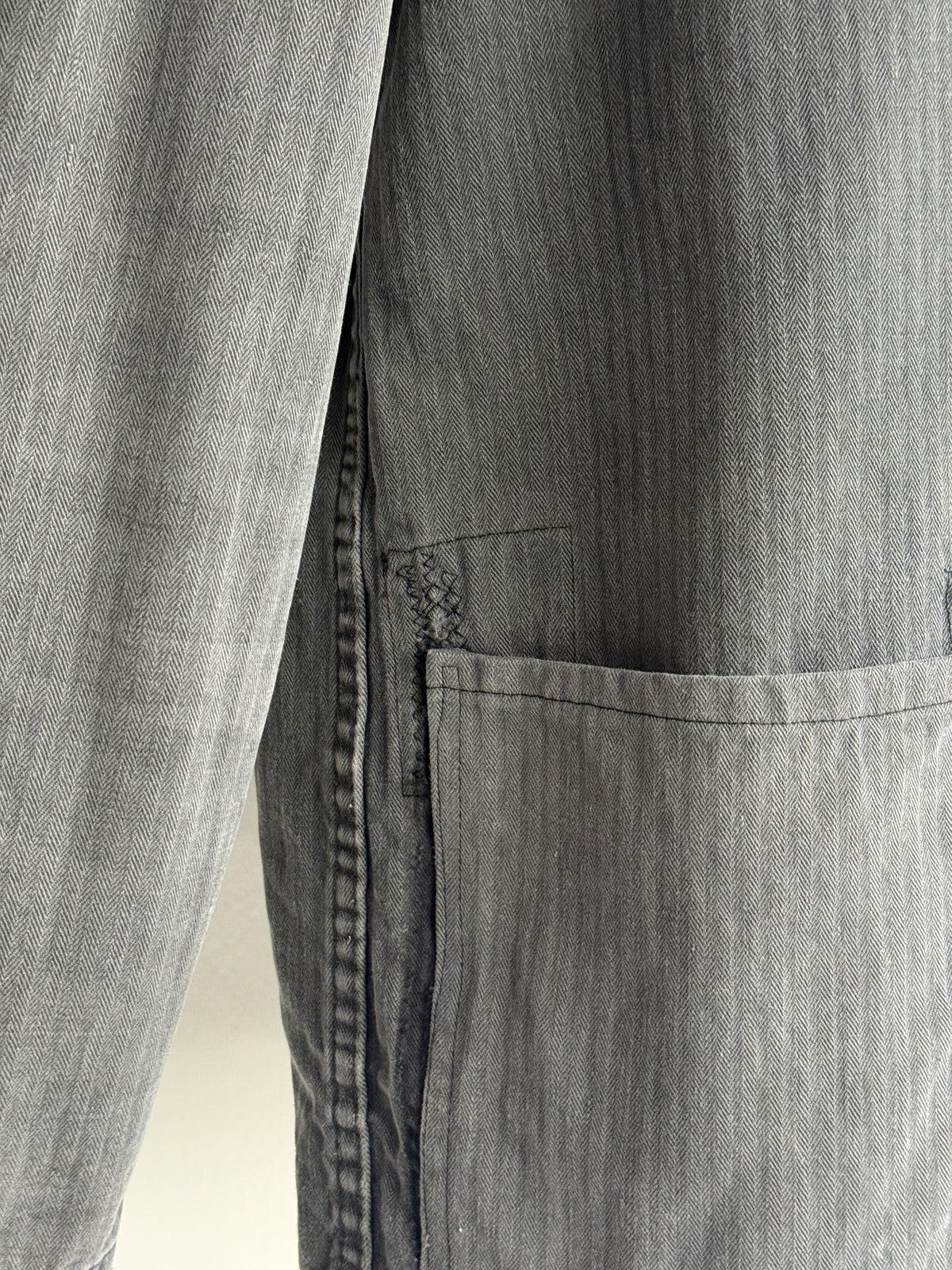 Grey Herringbone 70's Vintage Marquardt & Schulz Chore Jacket CH553 - Medium