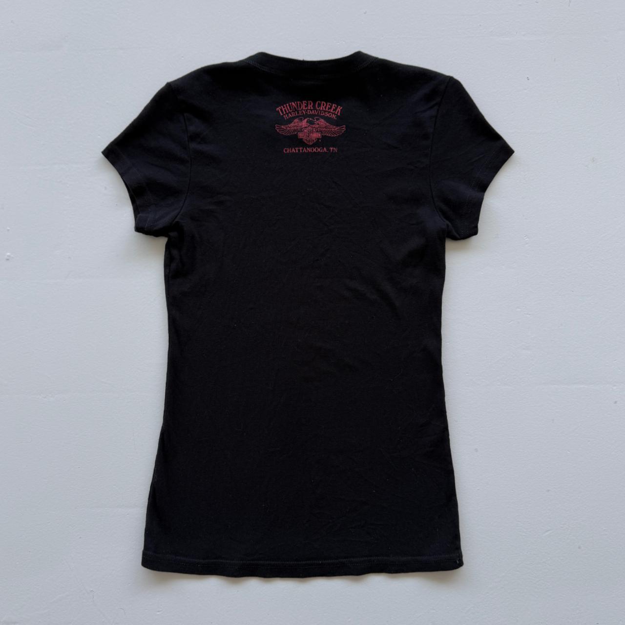 Black Harley Davidson 00's Y2K Graphic T-Shirt - Womens Large