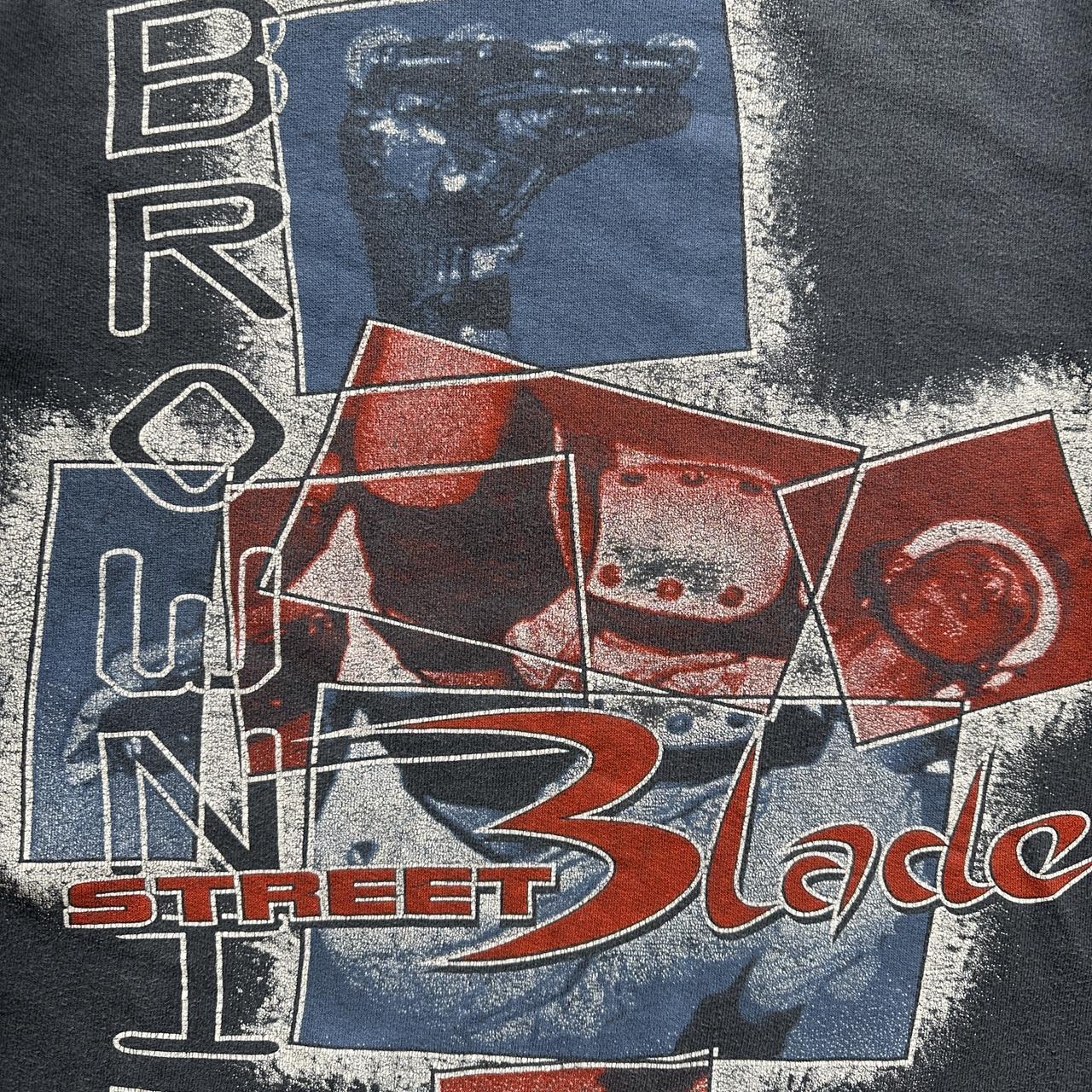 Grey Rollerblading 90’s Vintage Graphic Sweatshirt - Small Oversized