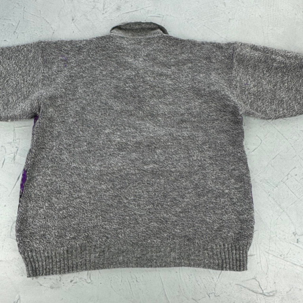 Grey / Multi-coloured Vintage 90s Sweatshirt - Medium