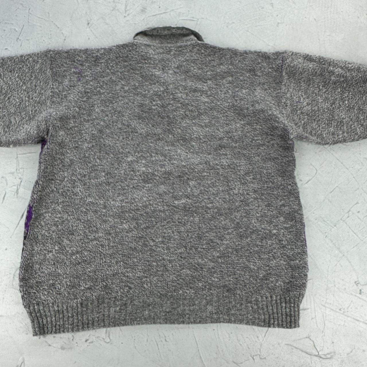 Grey / Multi-coloured Vintage 90s Sweatshirt - Medium