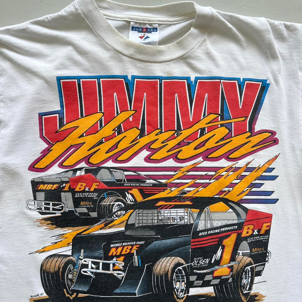 White Nascar Vintage T-shirt - Small