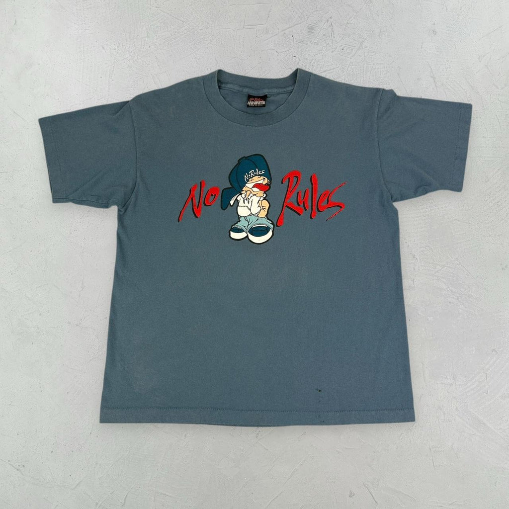 No Rules Navy 90s vintage T-shirt - Small