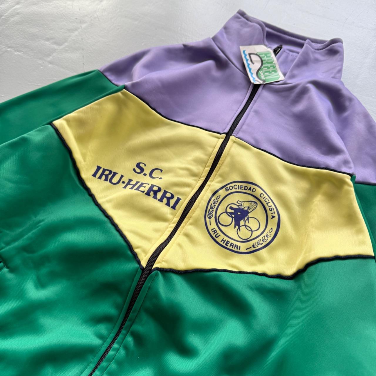 Green Cycling 80's Deadstock Track Jacket - Medium