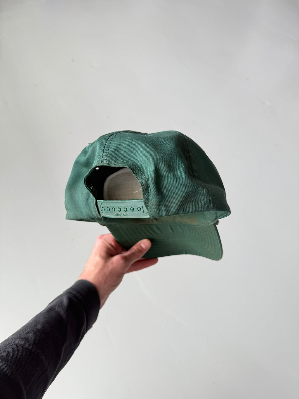 Green Woodards Vintage Cotton SnapBack Trucker Cap
