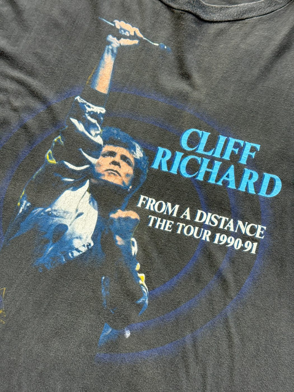 Cliff Richard From A Distance The Tour 1990-91 Vintage Single Stitch T-Shirt - L