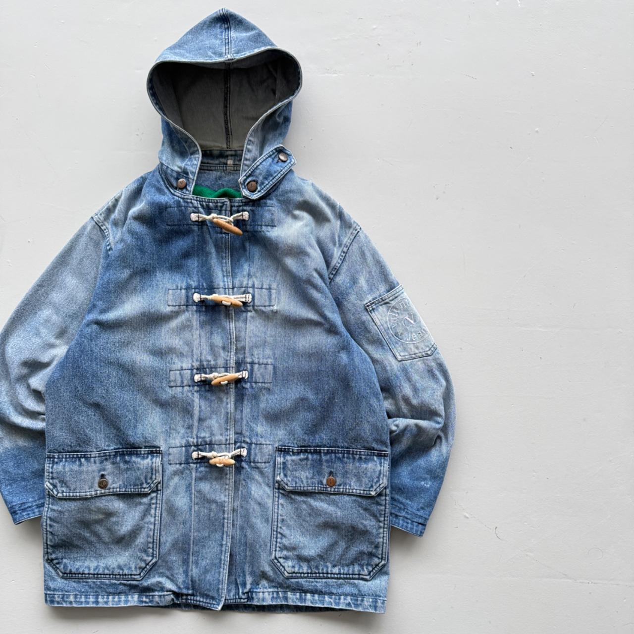Rare Valentino 90’s Vintage Denim Duffel Coat - Large
