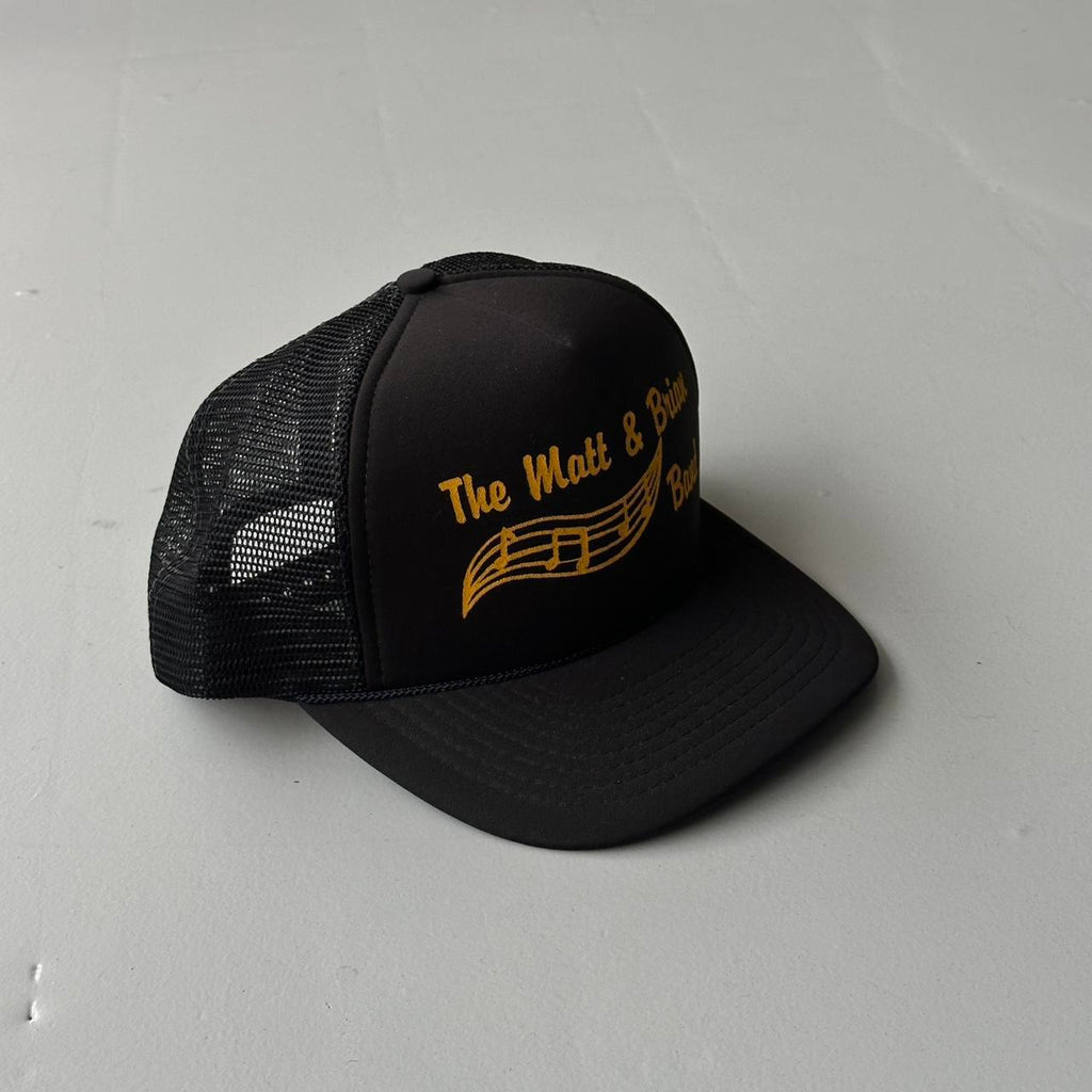Black The Matt and Brian Band Vintage Foam and Mesh SnapBack Trucker Cap
