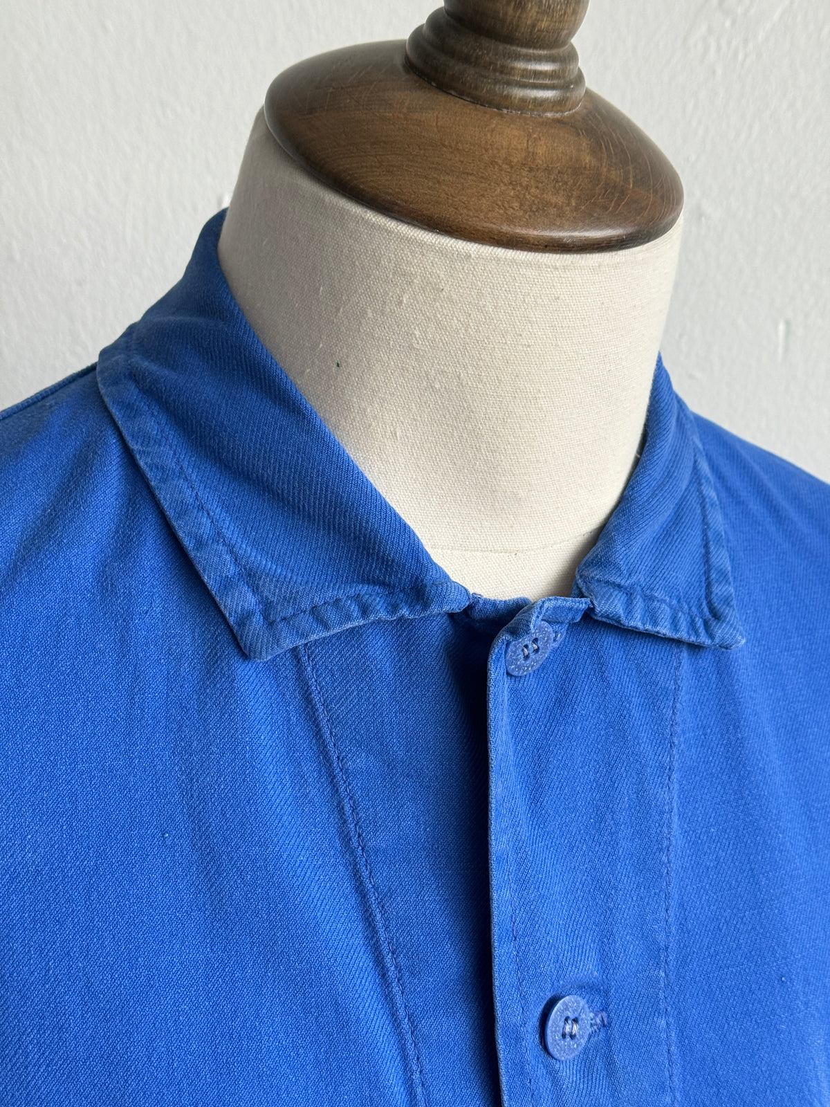 Blue French Beugnet 1960s Vintage Workwear Chore Jacket CH557 - Medium