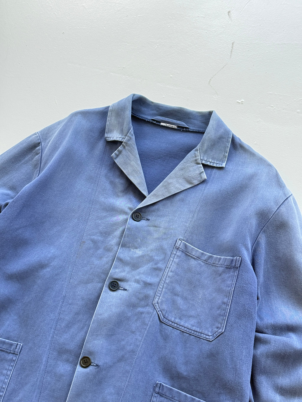Faded Blue French Vintage Workwear Chore Jacket CH369 - XL