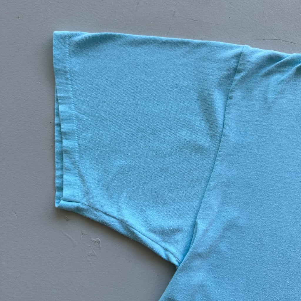 Aqua Blue Girl Scouts Hawaii 90s Vintage T-shirt - XL