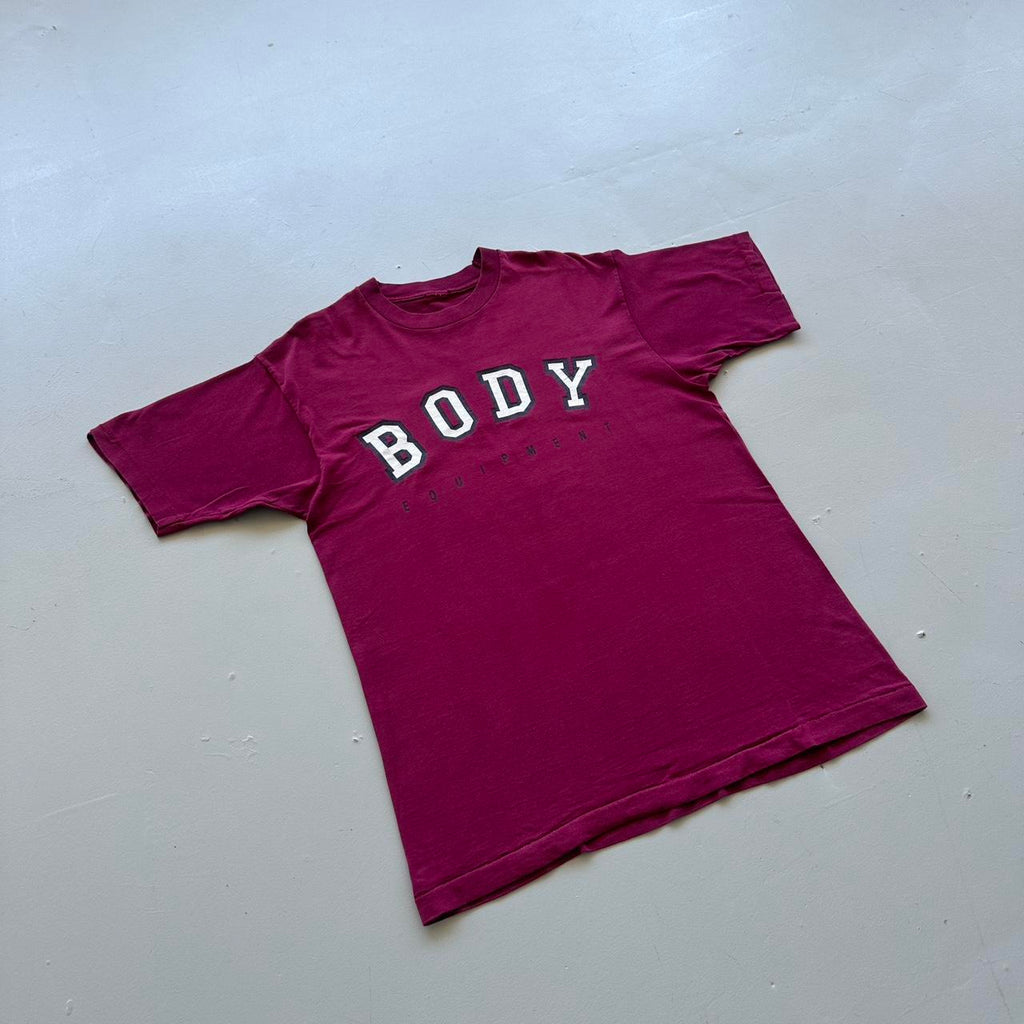Burgundy Body Equiptment 90s Vintage T-shirt - Large