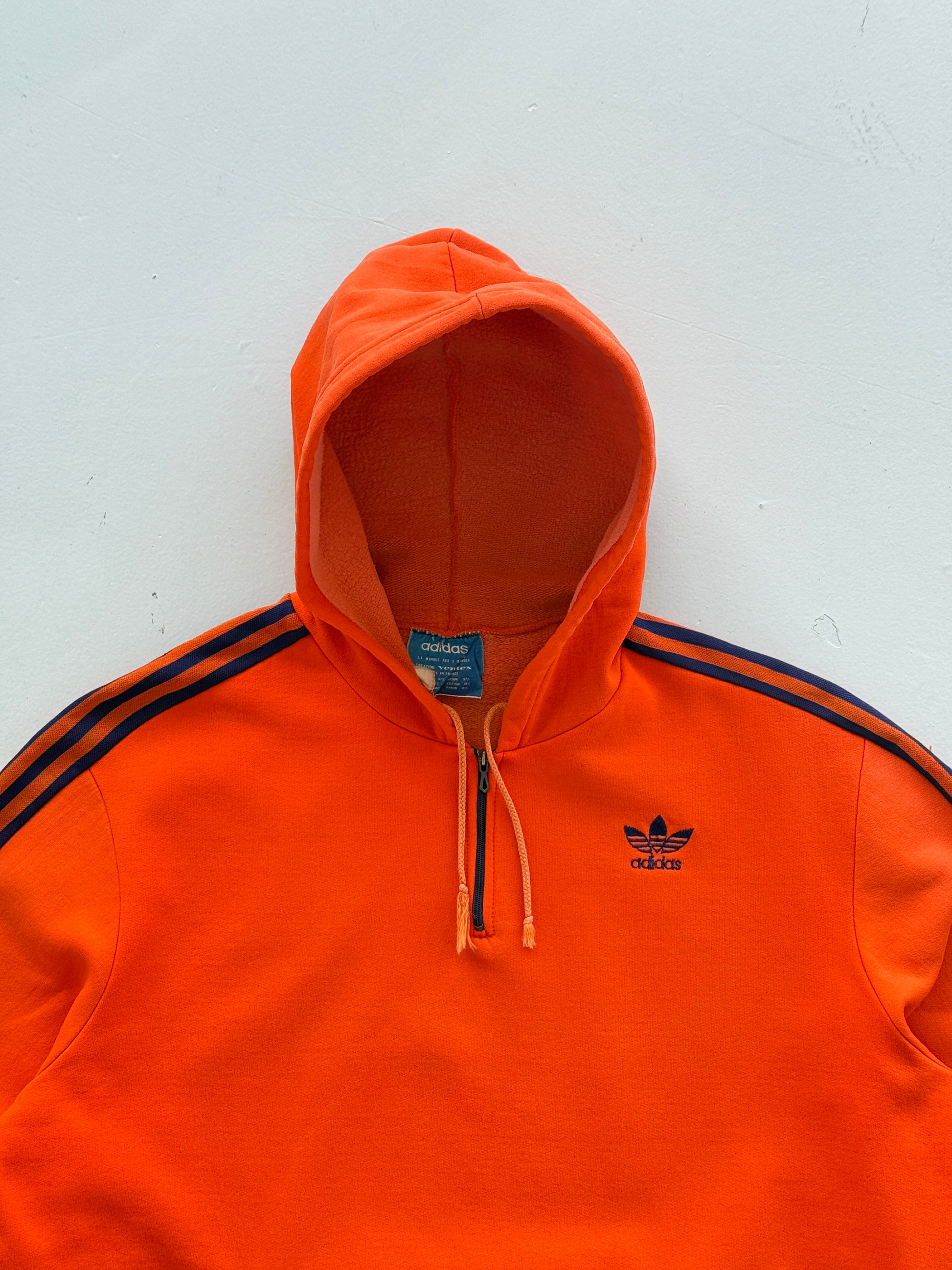 Adidas Ventex Made in France 70's Vintage Pullover Hoodie - Small