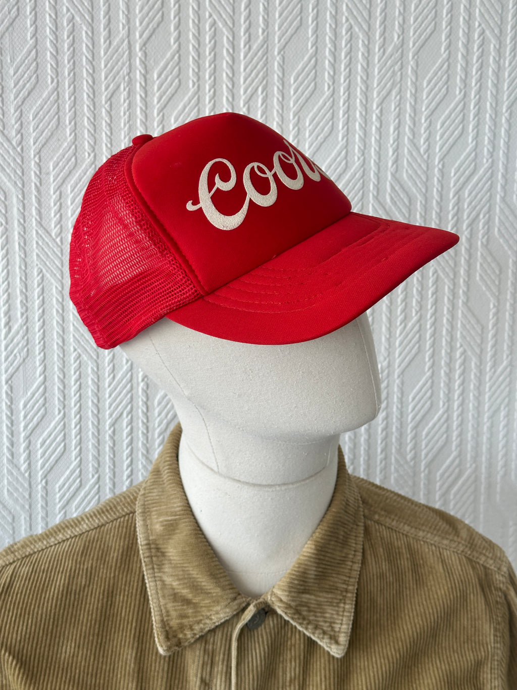 Red Coors Beer 80's Vintage Mesh SnapBack Trucker Cap