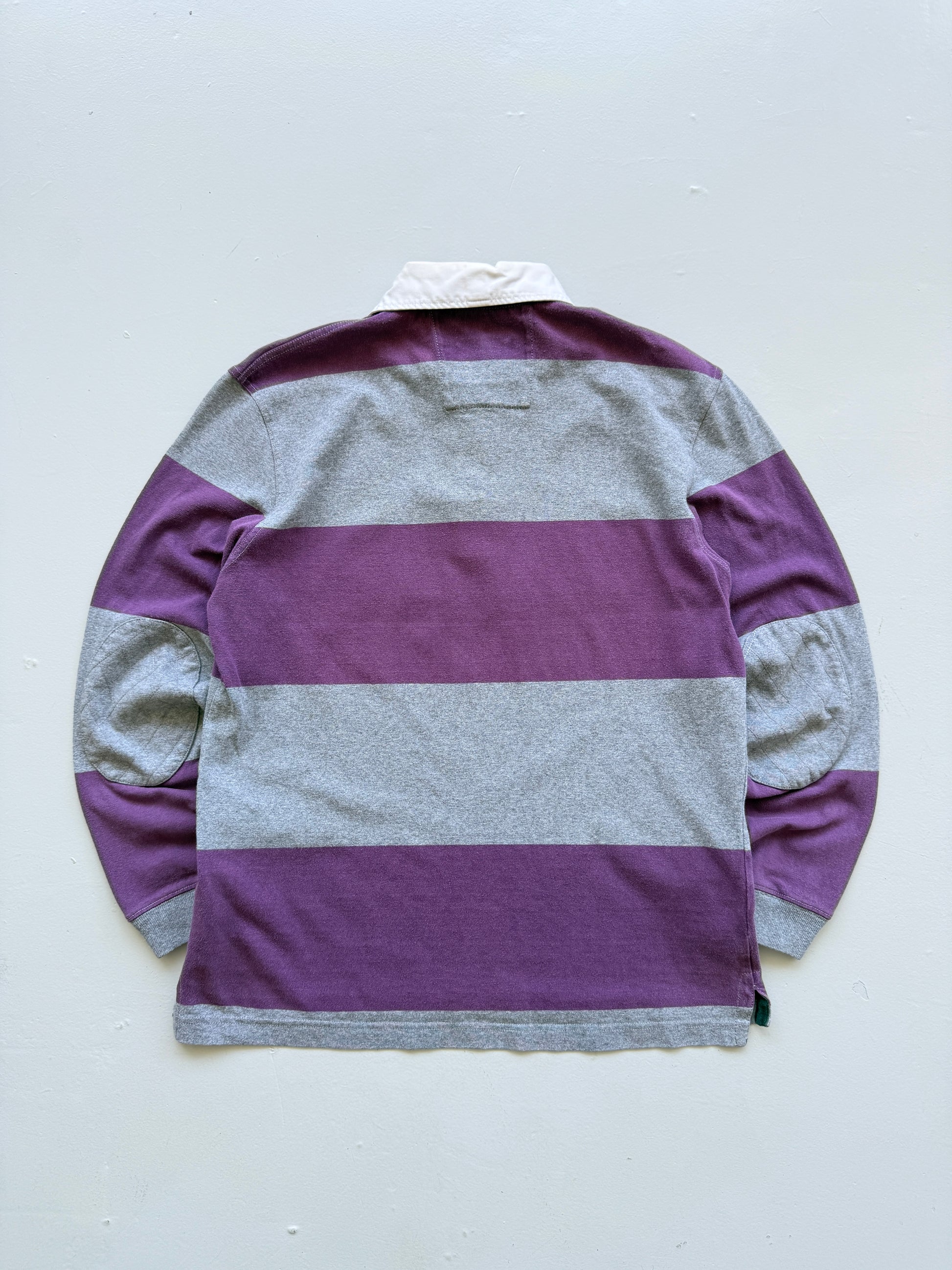 Pedro del Hierro Striped Vintage Long Sleeve Rugby Polo - Medium