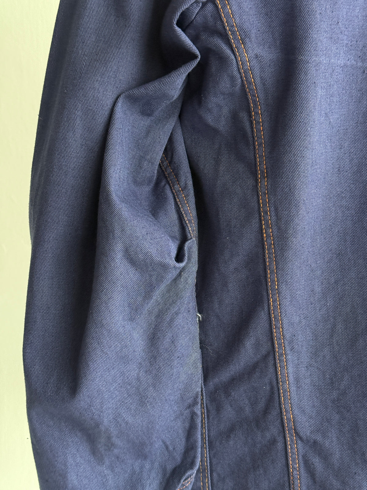 Blue French 1960s Vintage Workwear Chore Jacket CH551 - Small