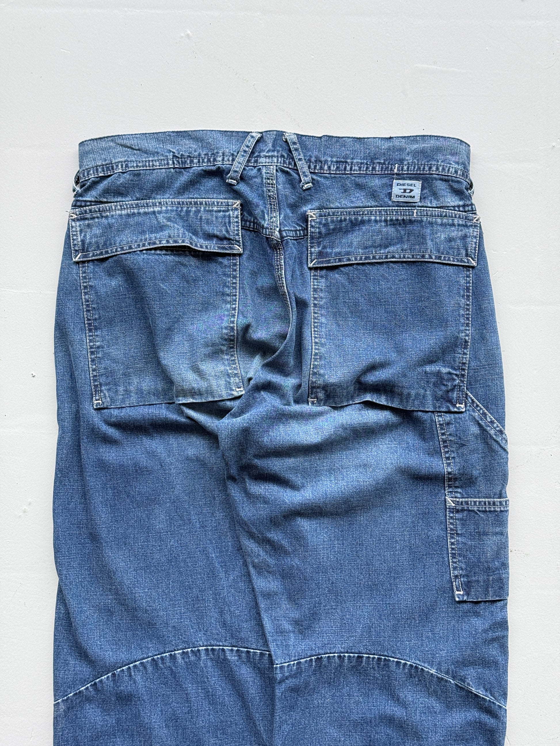 Blue Diesel Y2K Vintage Wide Leg Jeans - W32 x L31