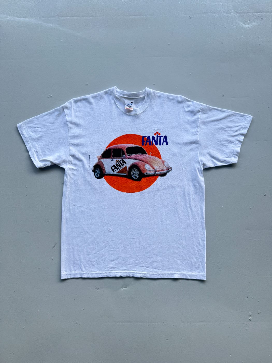 Fanta VW Beetle Graphic Screen Stars Vintage T-Shirt - Large