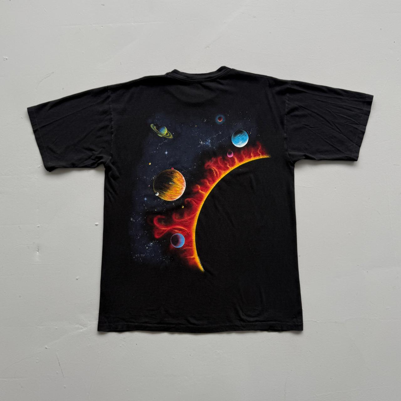 Black Solar System 90s Vintage Graphic T-Shirt - XL