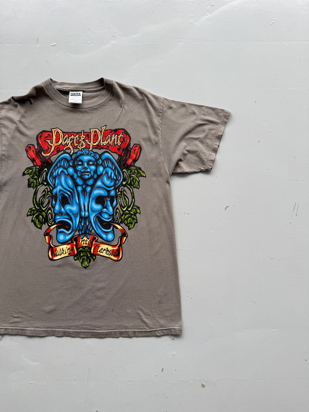 Light Brown Page Plant 90's Vintage Graphic Band T-Shirt - XL