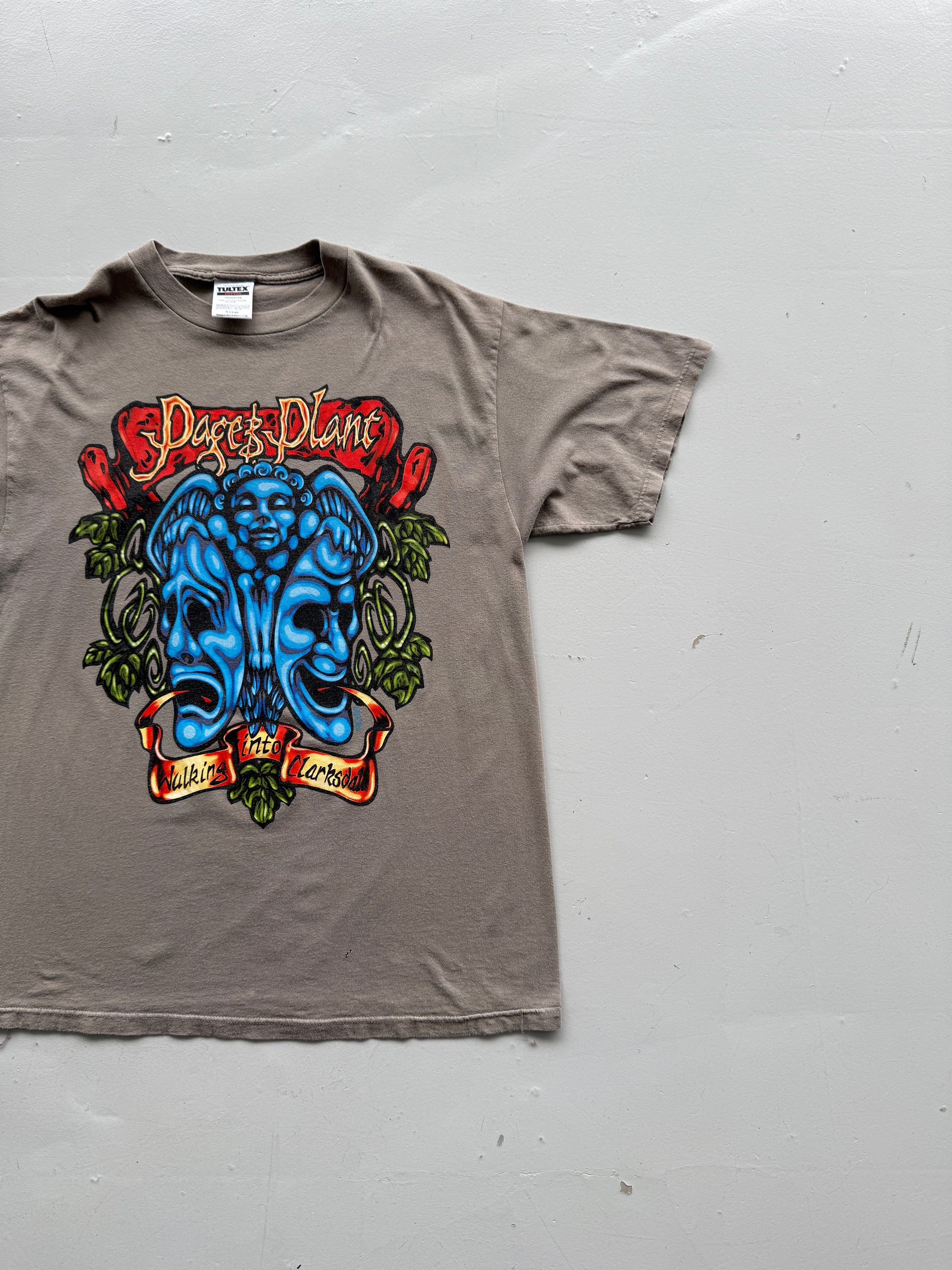 Light Brown Page Plant 90's Vintage Graphic Band T-Shirt - XL
