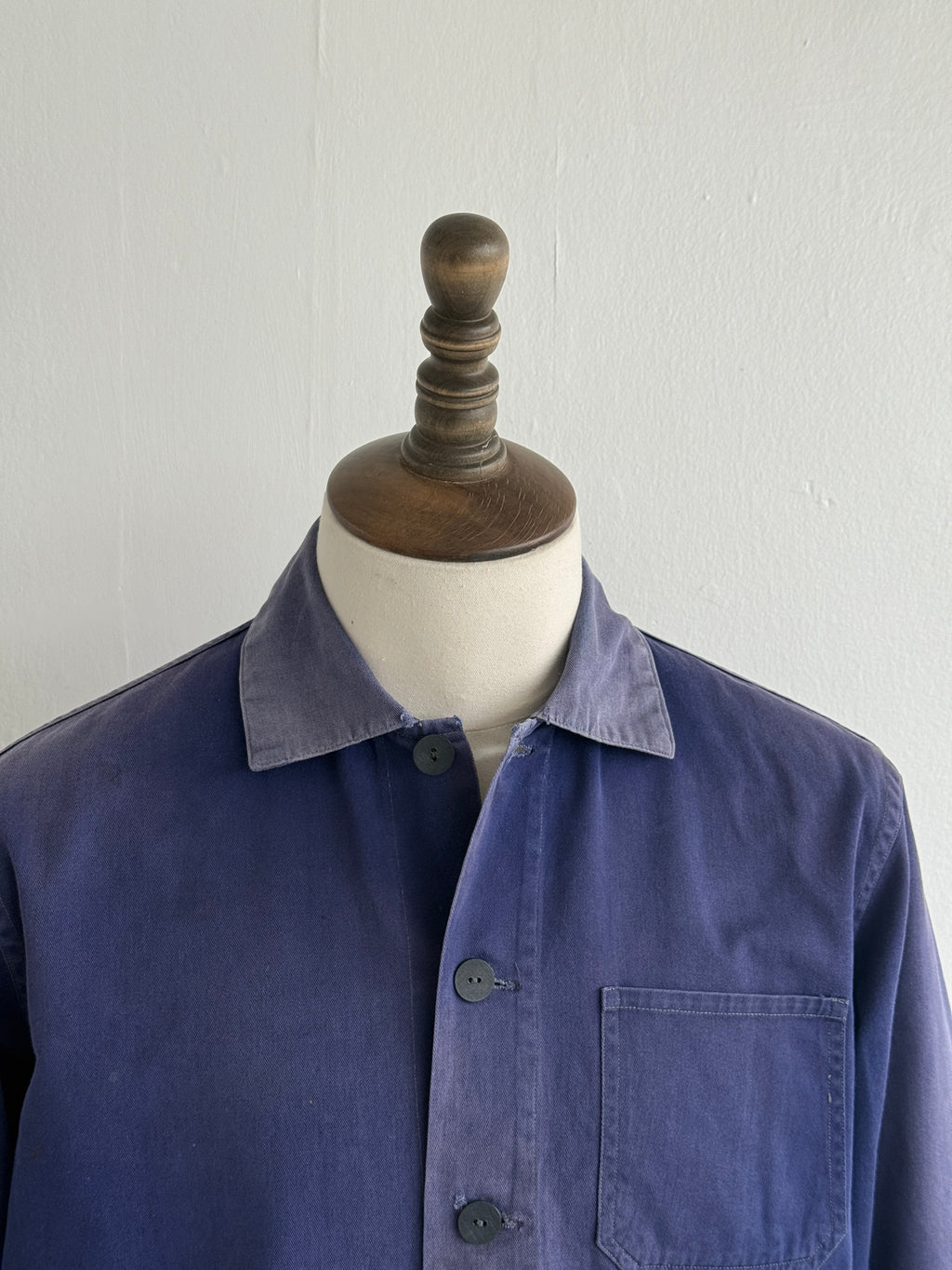 Faded Blue Friendship Made in China Vintage Workwear Chore Jacket CH386 - XS