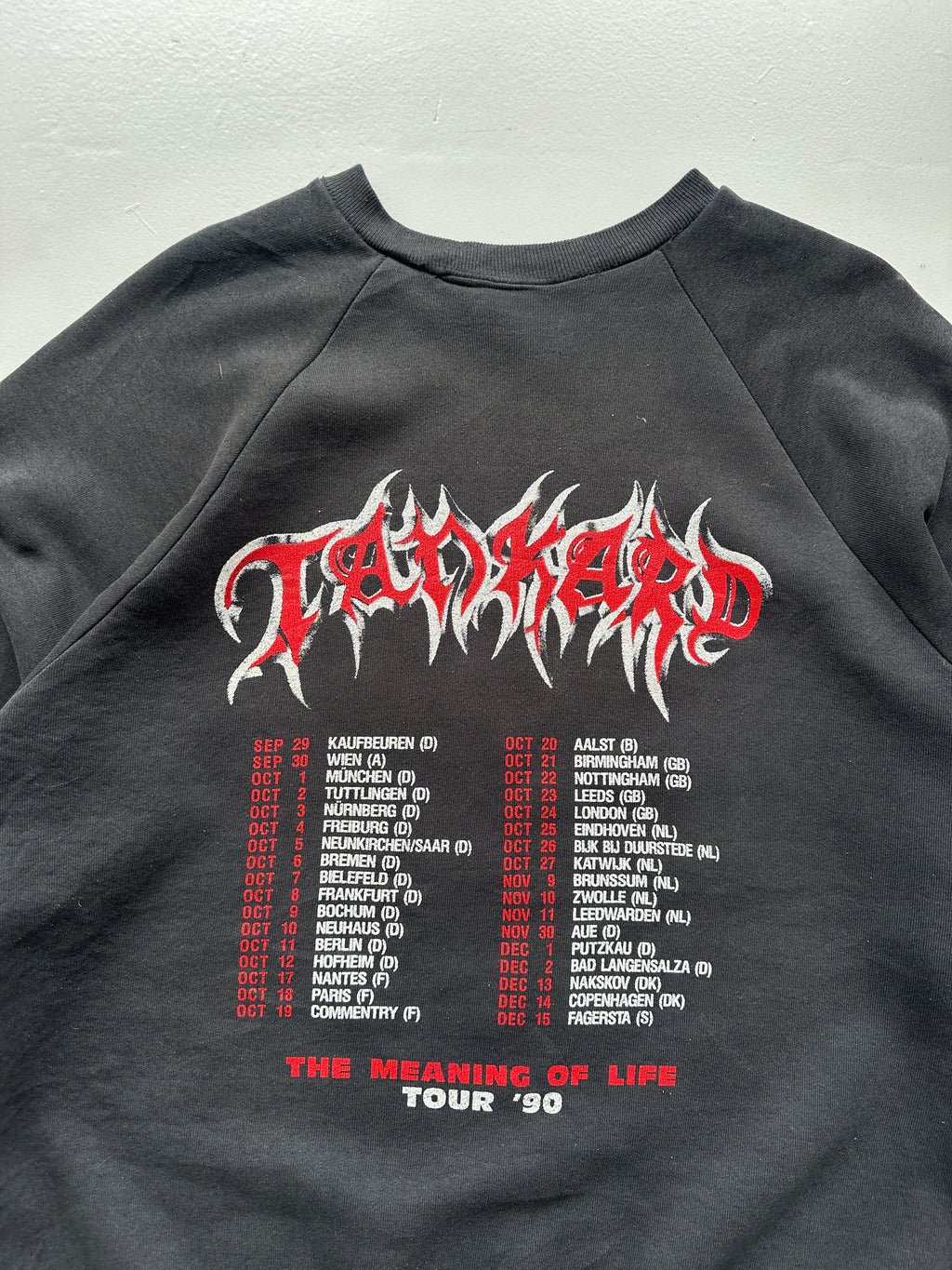 Black Rare Tankard Metal Band Vintage Sweatshirt 90's Crewneck - Large