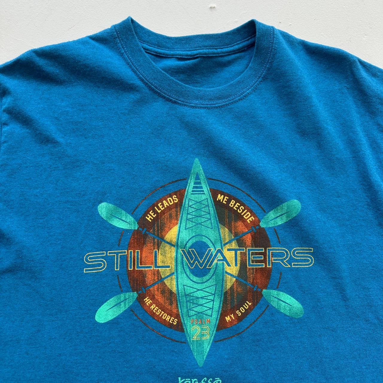 Blue Still Waters Surf 00s Vintage T-shirt - Medium