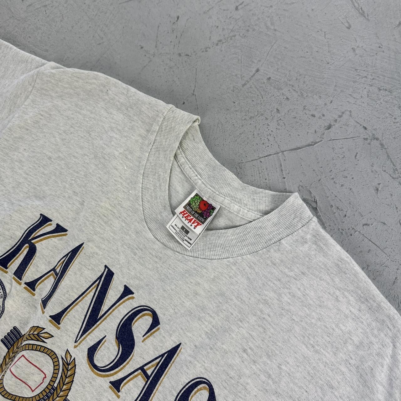 KANSAS Vintage 90s Grey Tourist T-shirt - Medium
