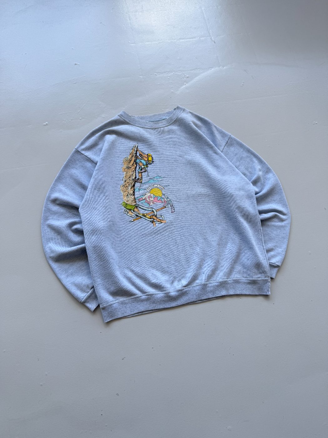 Alp Company Rock Climbing Graphic Vintage Sweatshirt - Large