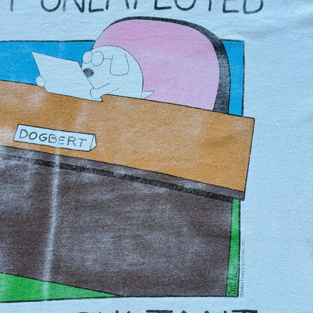 White Dilbert I'm Not Unemployed Vintage 90s T-shirt - XL