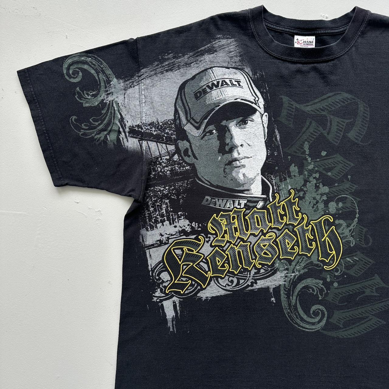 Black Nascar Y2K Tribal Vintage T-shirt - 2XL