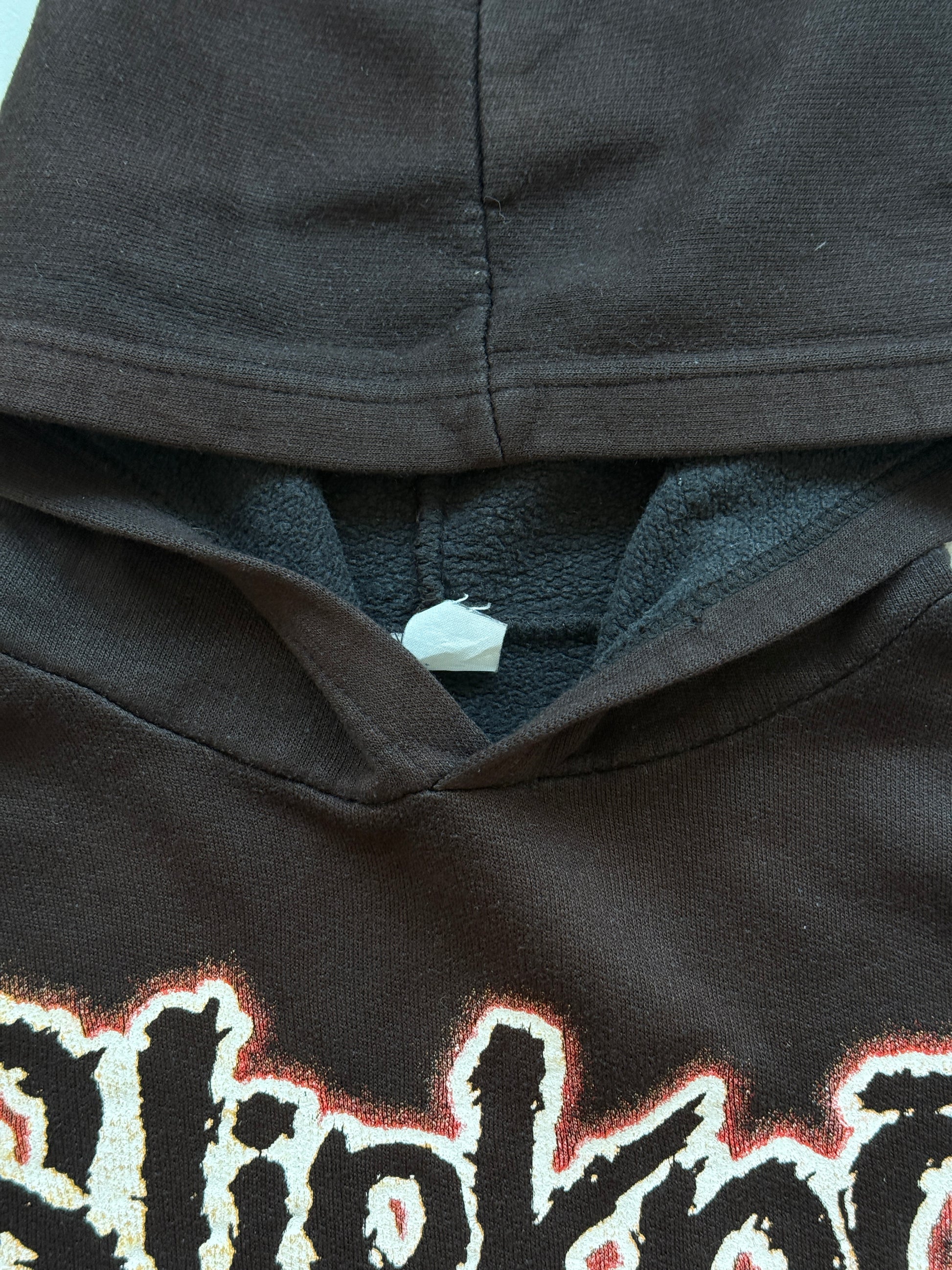 Black Slipknot 00's Vintage 666 Graphic Hoodie Jumper - Small