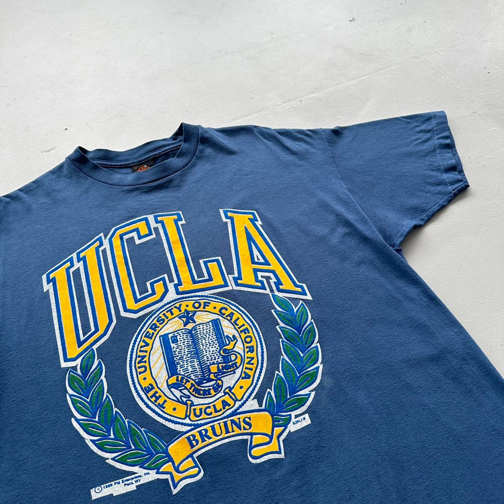 Over-dyed Navy UCLA University Vintage 90's T-shirt - Large