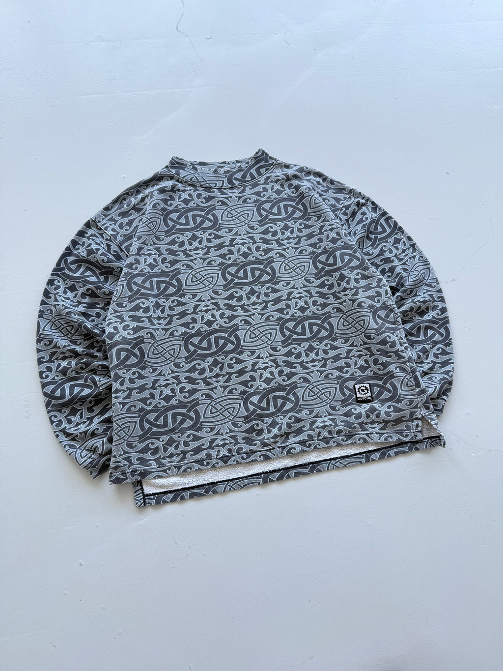 Gotcha All-Over Print 90's Vintage Surf Sweatshirt - Medium Oversized