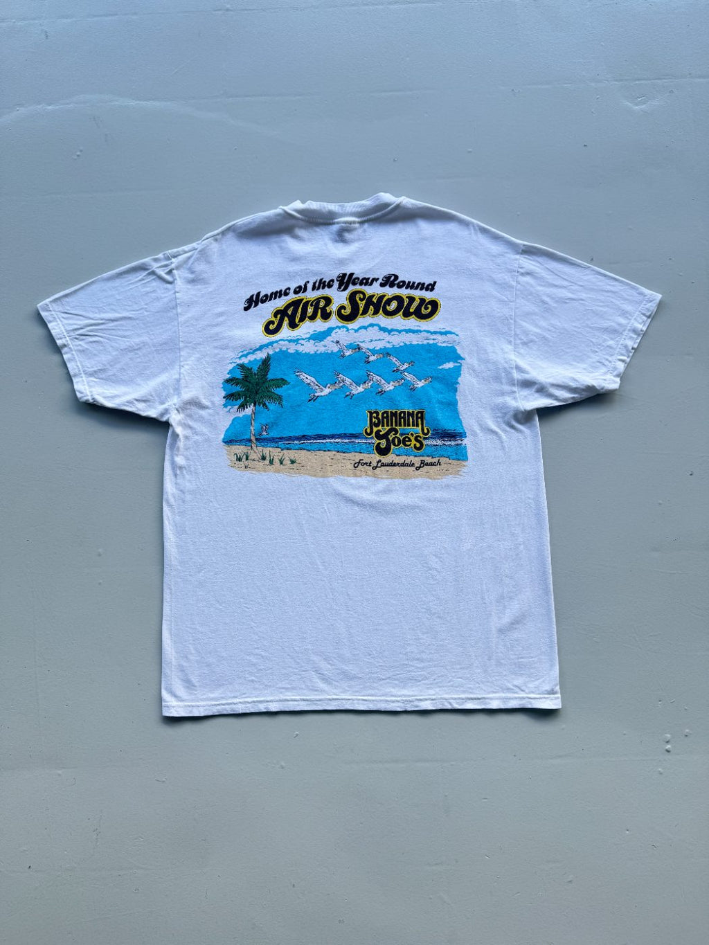 Banana Joe's Fort Lauderdale Beach Vintage Tourist Graphic T-Shirt - XL