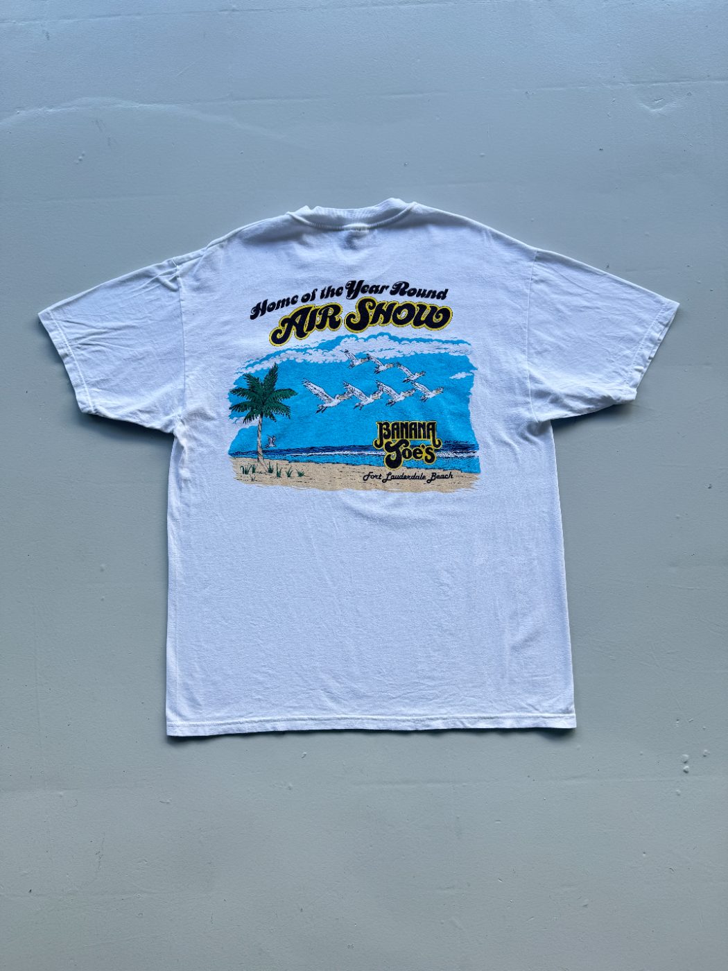 Banana Joe's Fort Lauderdale Beach Vintage Tourist Graphic T-Shirt - XL