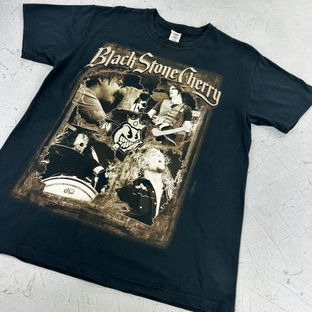 Black Stone Cherry Black Vintage Band T-shirt - Large