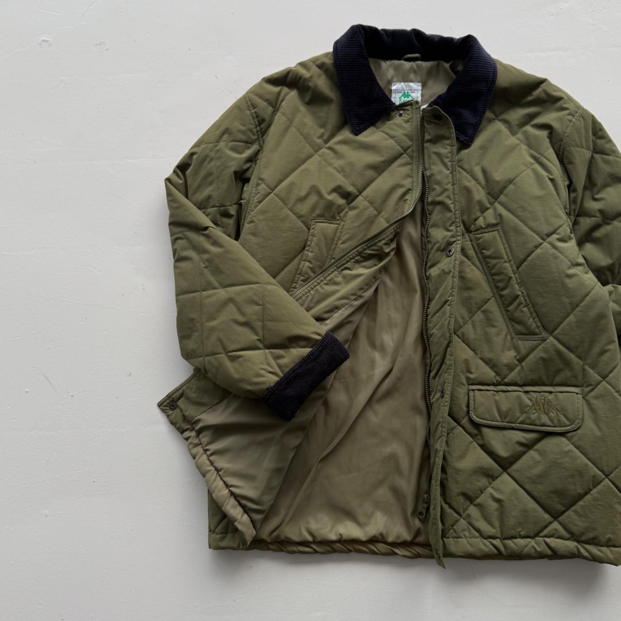 Green Kappa 90's Heavy Duty Quilted Jacket - XL