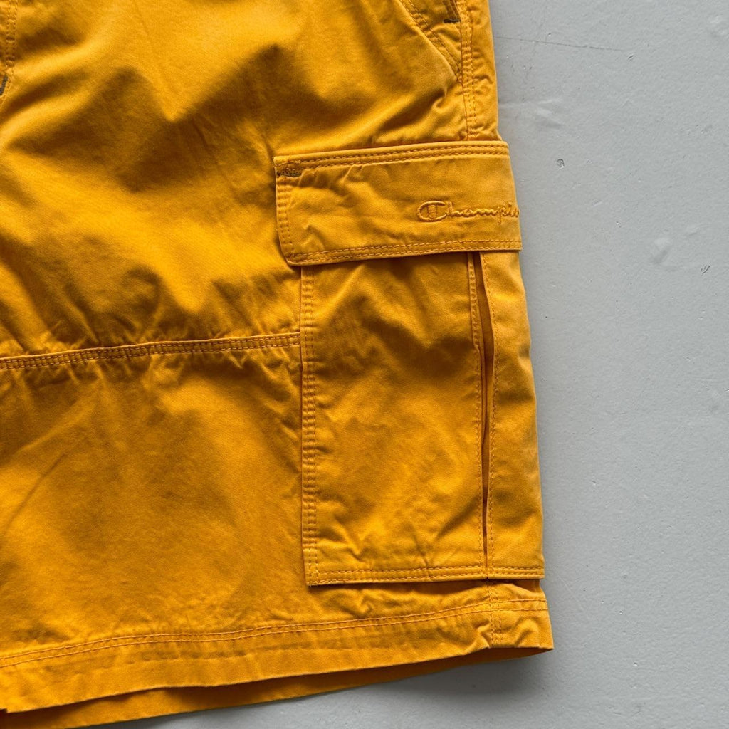 Yellow Champion 90’s Deadstock Baggy Cargo Shorts - W30 x L9