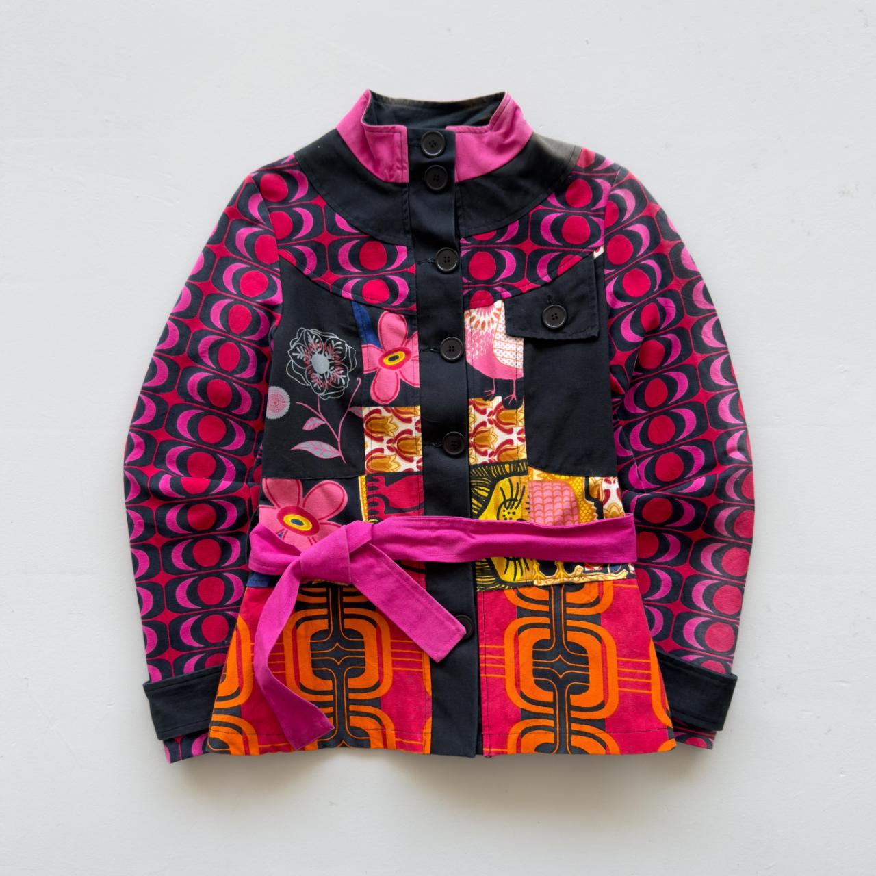 Black, Pink & Orange Savage Culture Vintage Jacket - Womens Size Small