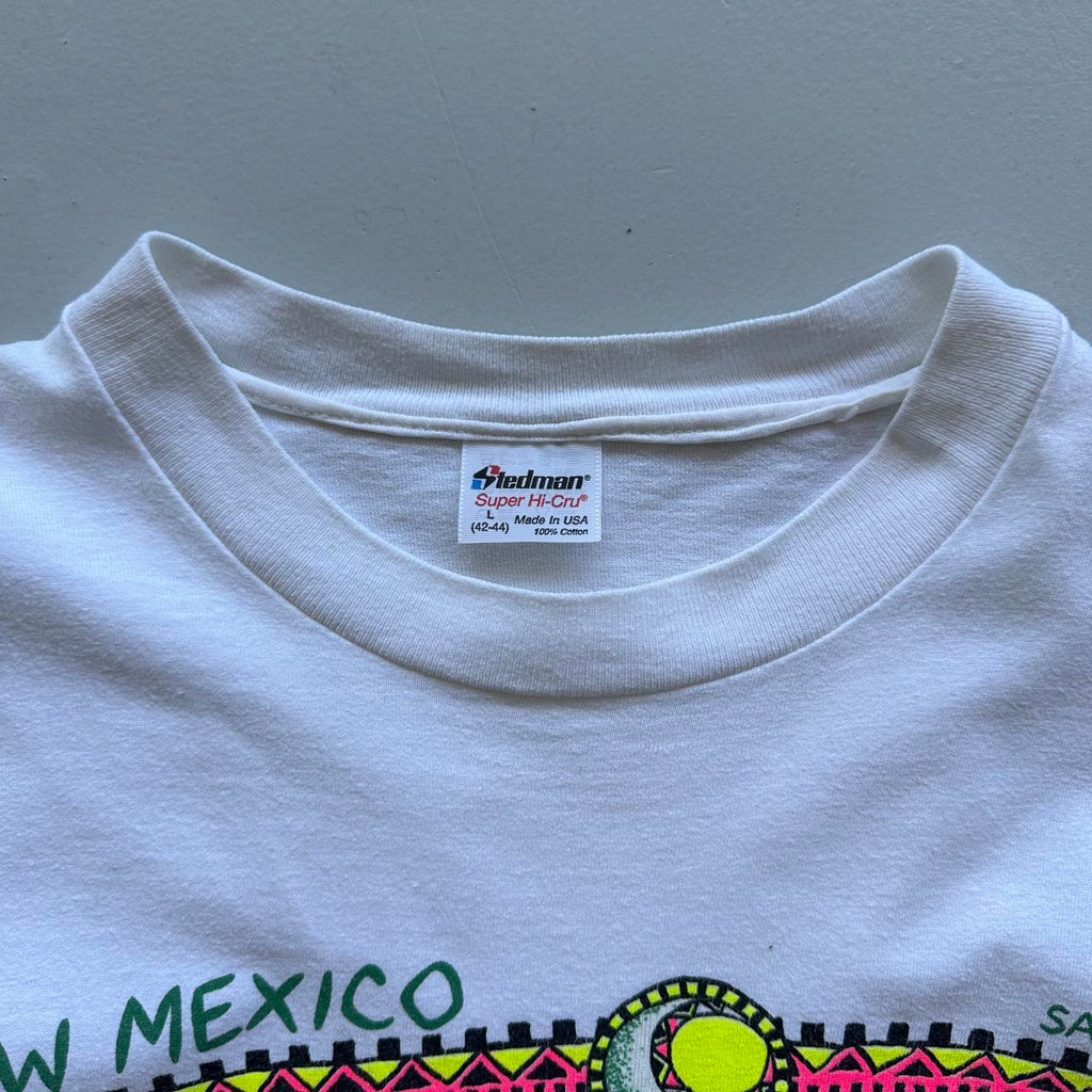 White New Mexico 90s/80s Americana Vintage T-shirt - Medium