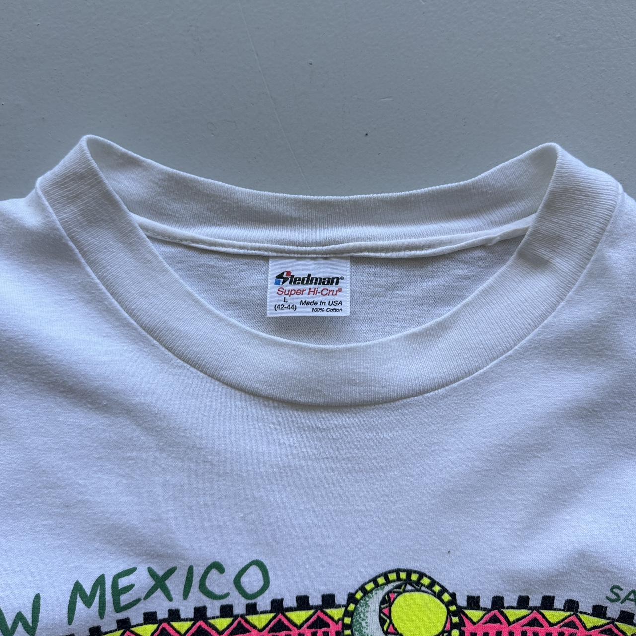 White New Mexico 90s/80s Americana Vintage T-shirt - Medium