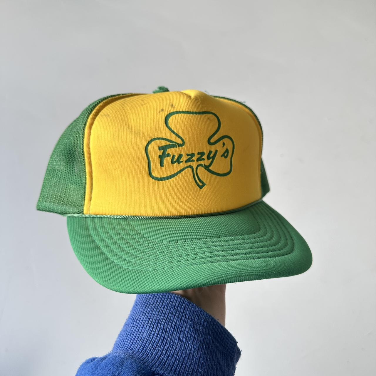 Green and Yellow Fuzzy’s Irish Mesh and Foam Trucker SnapBack Cap