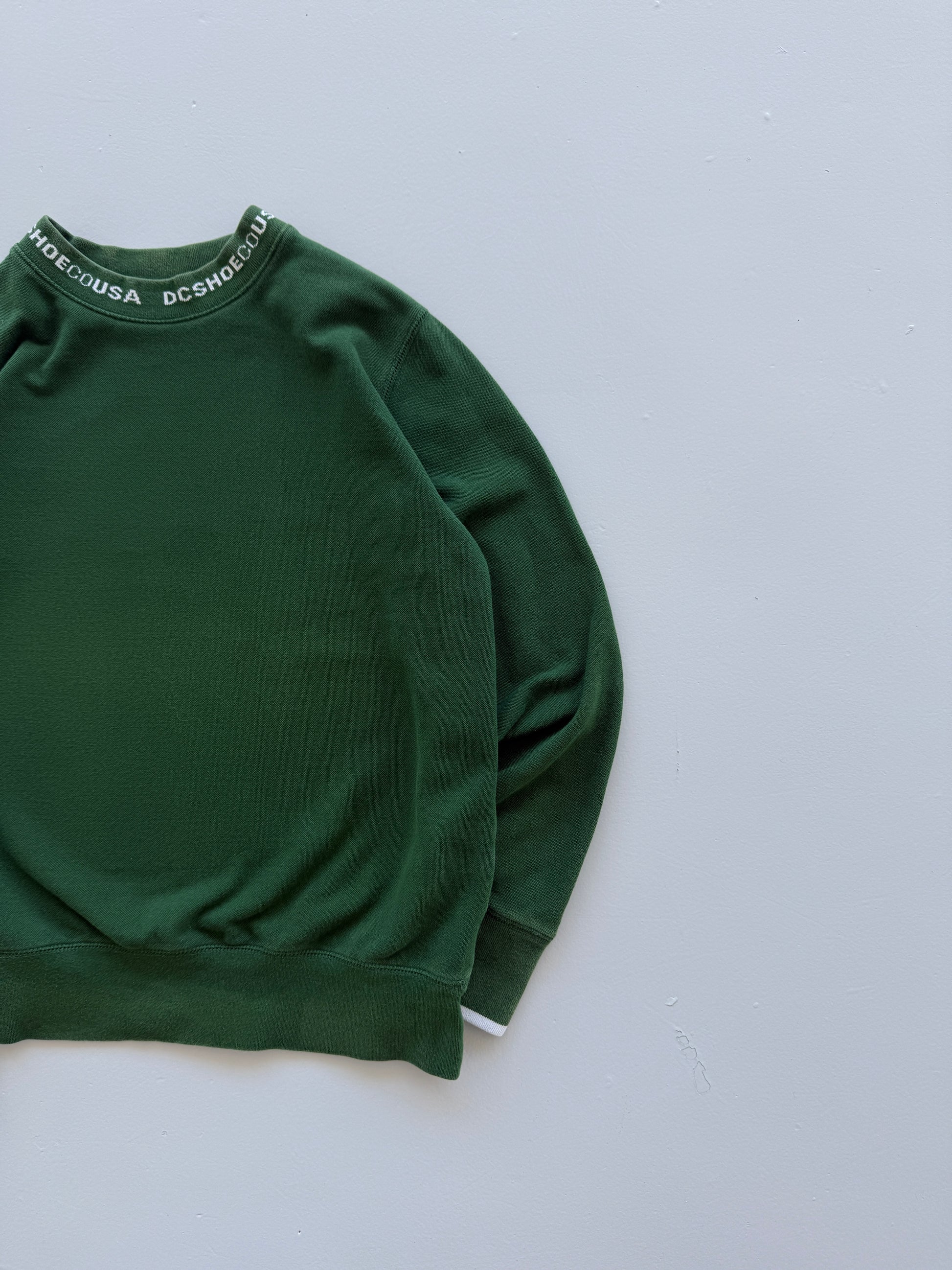 Green DC Shoes 00's Vintage Y2K Skate Crewneck Sweatshirt - XS