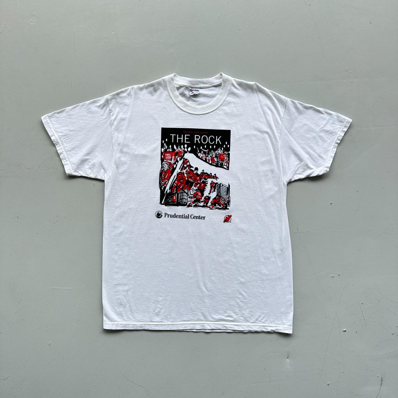 White The Rock NHL Devils Vintage 90's T-shirt - XL