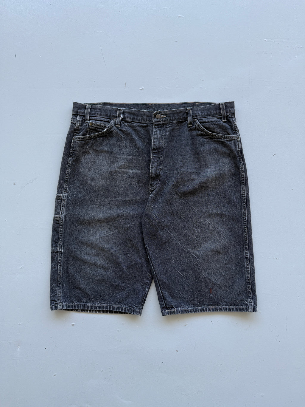 Grey Dickies 00's Vintage Denim Workwear Jean Shorts - W42 x L13