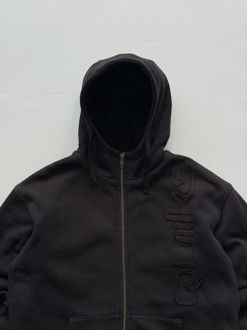 Quiksilver Sherpa Lined Y2K Vintage Zip-Up Hoodie - Large