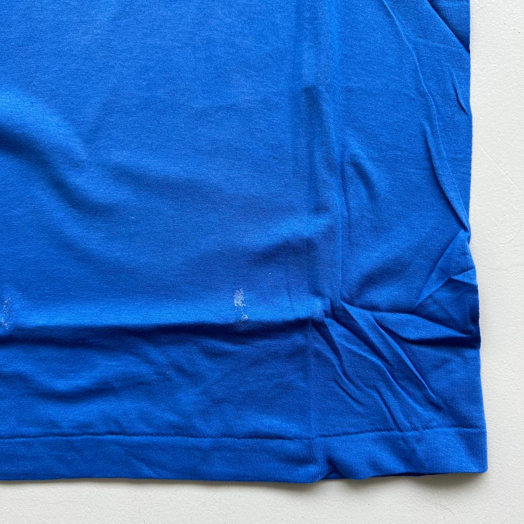 Deadstock Single Stitch Fruit of The Loom Blue Vintage T-shirt - Small